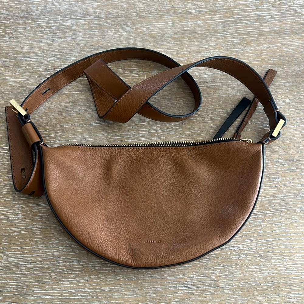 All Saints half moon crossbody bag